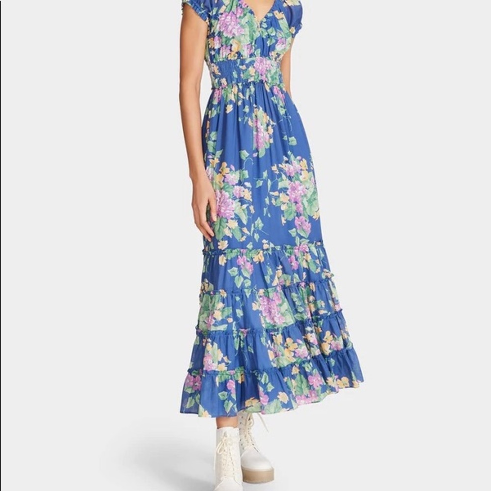 Betsey Johnson Dress NWOT XL Beautiful Blue Floral!